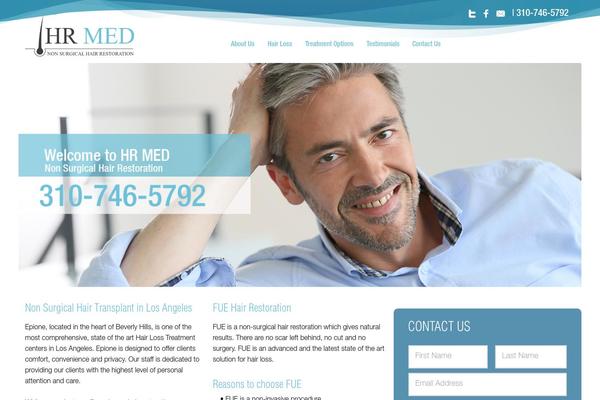 hrmed.com site used Hairtheme