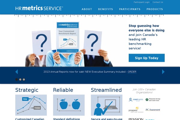 hrmetricsservice.org site used Reactor