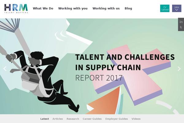 hrm theme websites examples