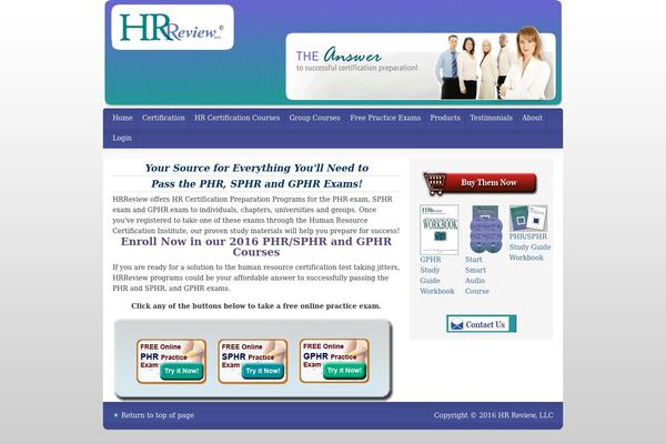 hrreview.com site used Business-website-child