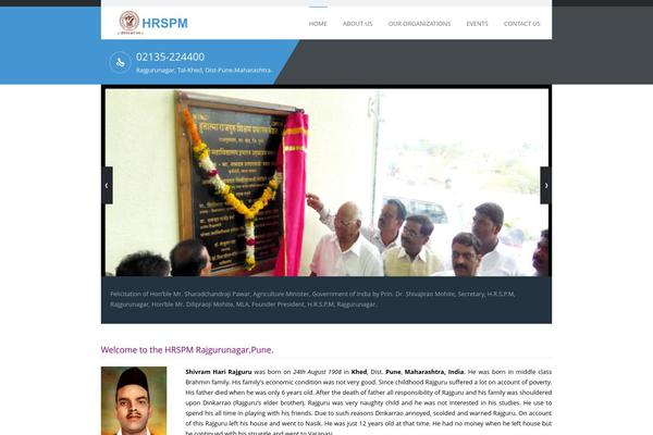 My College theme site design template sample