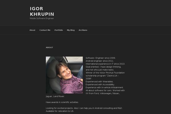 Hestia theme site design template sample
