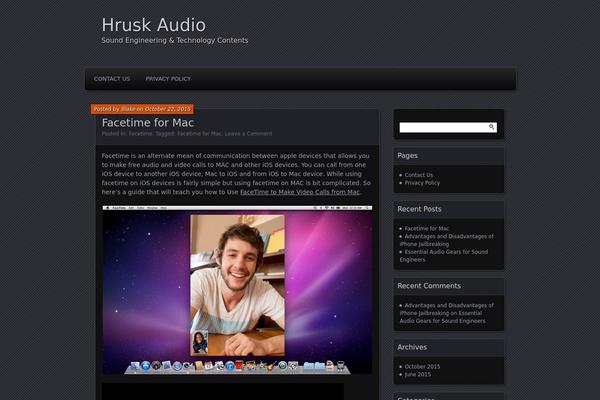 Parament theme site design template sample