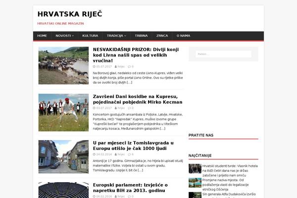 MH Magazine lite theme site design template sample