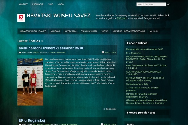 hrvatskiwushu.hr site used Motion
