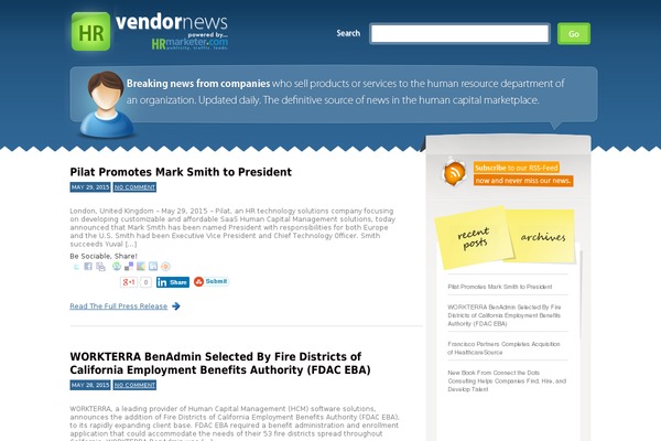 hrvendornews.com site used Hrblog