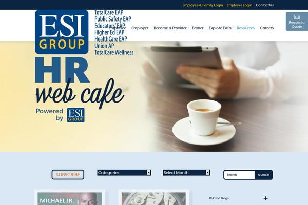 Esi theme site design template sample