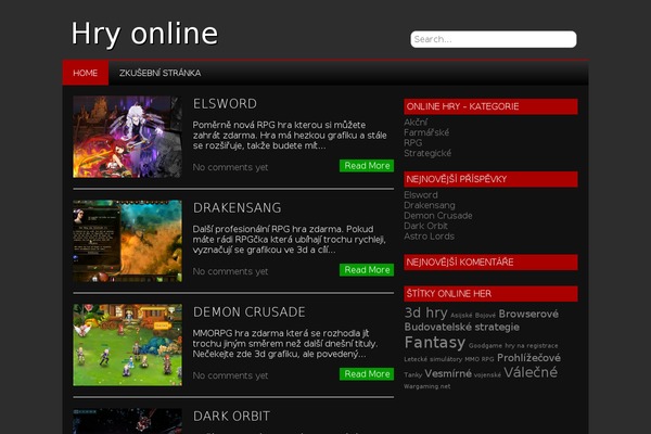 NewGamer theme site design template sample