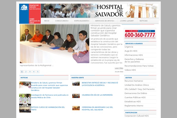hsalvador.cl site used Hds