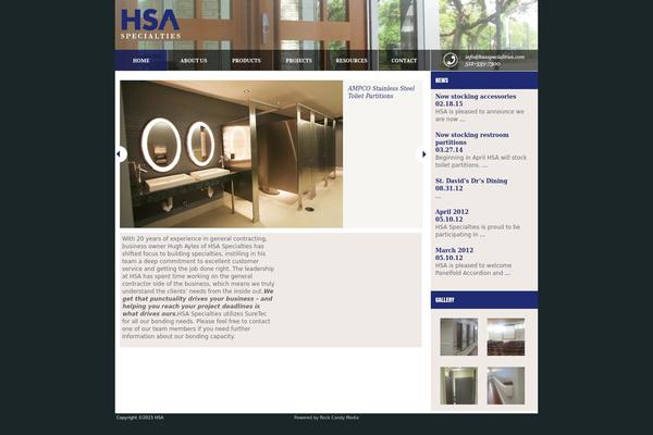 Hsa theme site design template sample