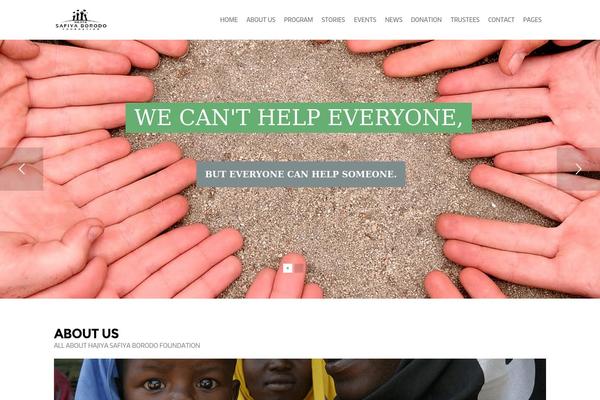 Zakat theme site design template sample