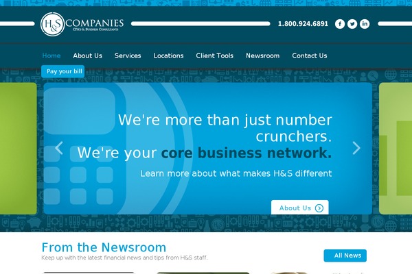 Hs theme site design template sample
