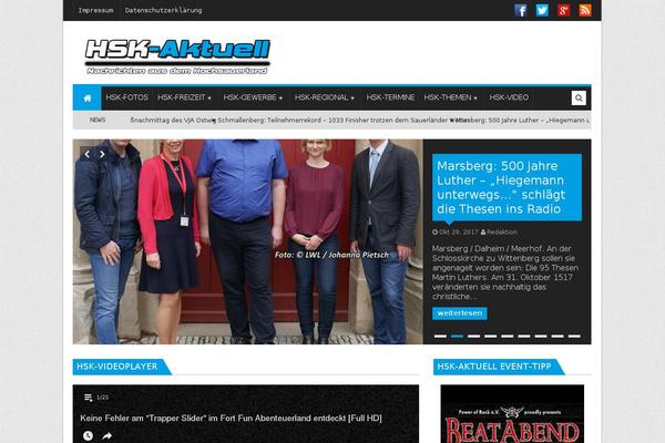 Megnet theme site design template sample