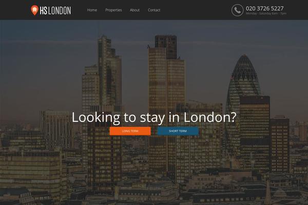 WP Residence theme site design template sample