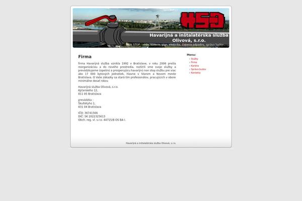 Default theme site design template sample