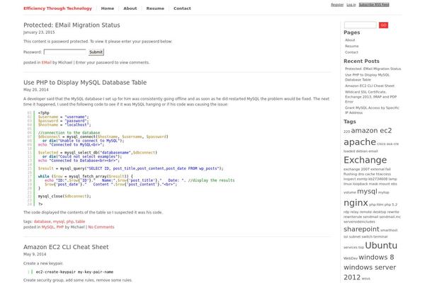 Openark-blog theme site design template sample