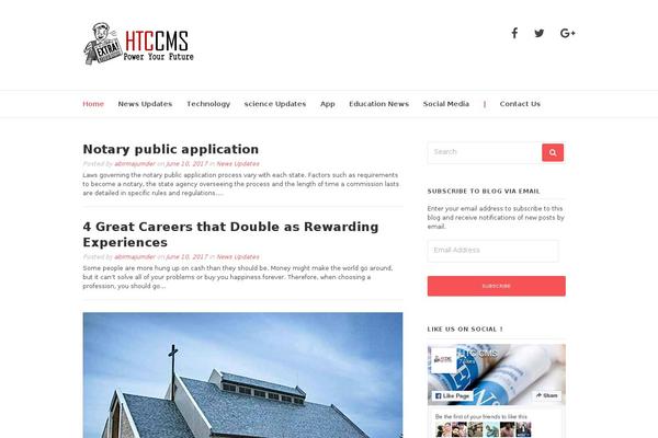 Sahifa theme site design template sample