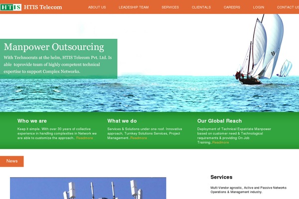 Highend theme site design template sample