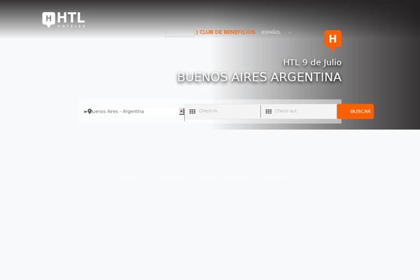 htlhoteles.com site used WP Bootstrap 4