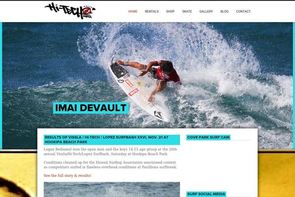 Hitech theme site design template sample