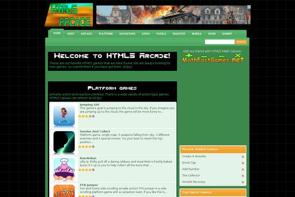 html5arcade.com site used Coolwpa