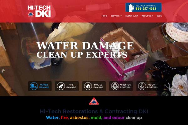 Hitech theme site design template sample