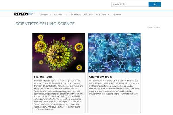 Tic theme site design template sample