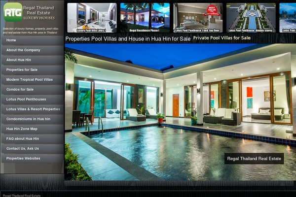 Property theme site design template sample
