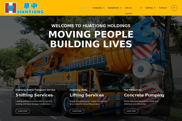 Logistic theme site design template sample