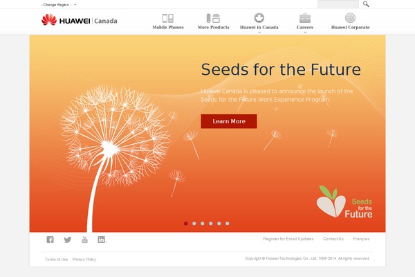 huawei_ca theme websites examples