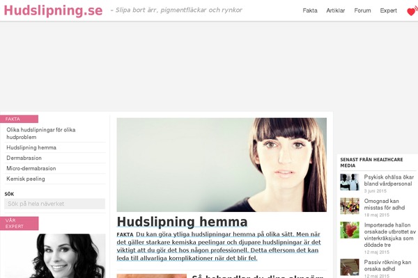 hudslipning.se site used Healthcare-new