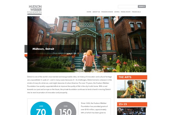 Hudson theme site design template sample