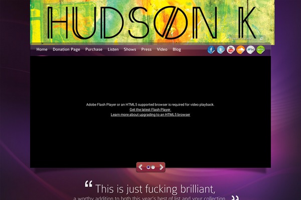 hudsonkmusic.com site used Myband