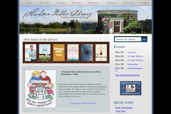 Hudson theme site design template sample