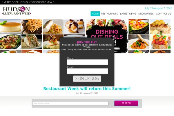 Hudson theme site design template sample