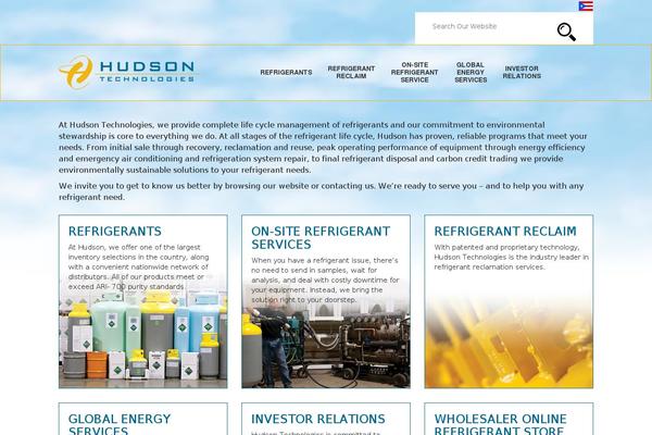 Hudson theme site design template sample