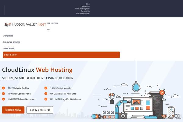 Hudson theme site design template sample