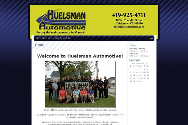 BlueMoD theme site design template sample
