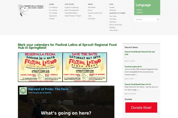 huertodelafamilia.org site used DocPress