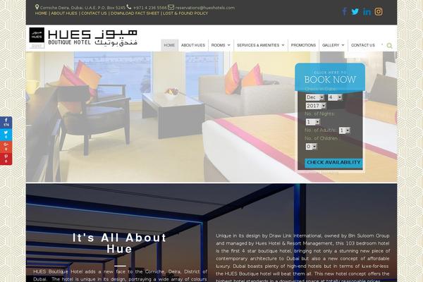 Site using Gdlr-hostel plugin