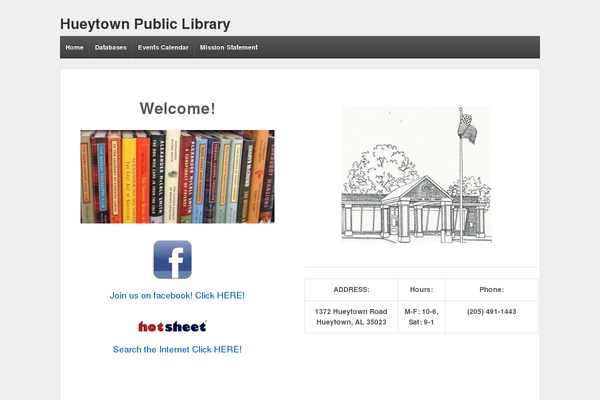 hueytownlibrary.org site used Responsive