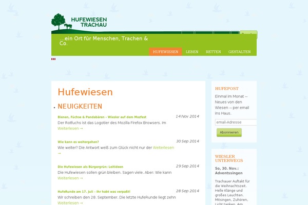 Site using Candy Social Widget plugin