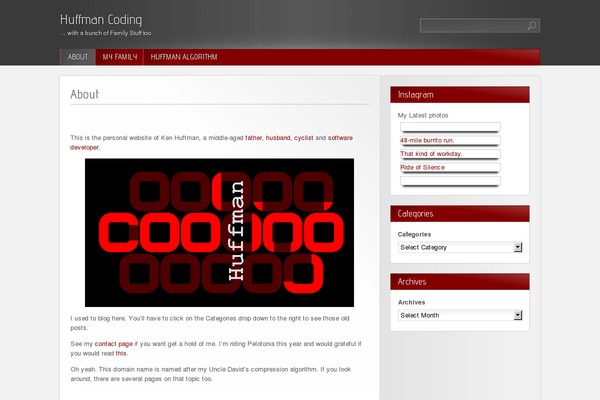 Red Modern theme site design template sample