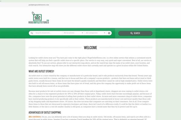 Directory theme site design template sample