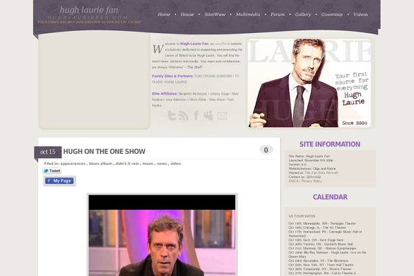 Universal theme site design template sample