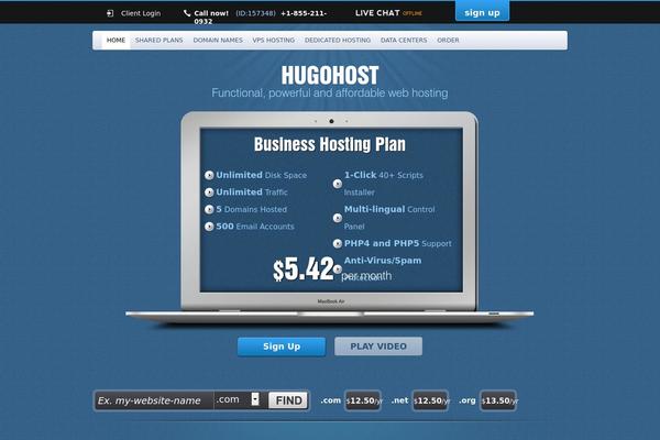 hugohost.net site used Hosting-easy