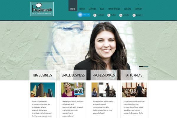 hugspeak.com site used Theme1662