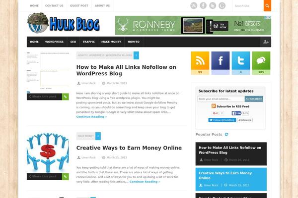 Site using Advanced-social-widget plugin