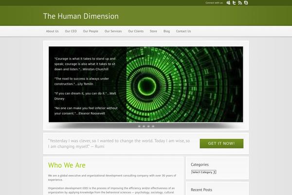 Modular theme site design template sample
