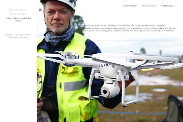 humanitariantechnology.org site used One Page Scroll